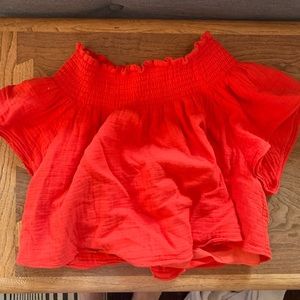Apiece Apart Red/orange crop top
